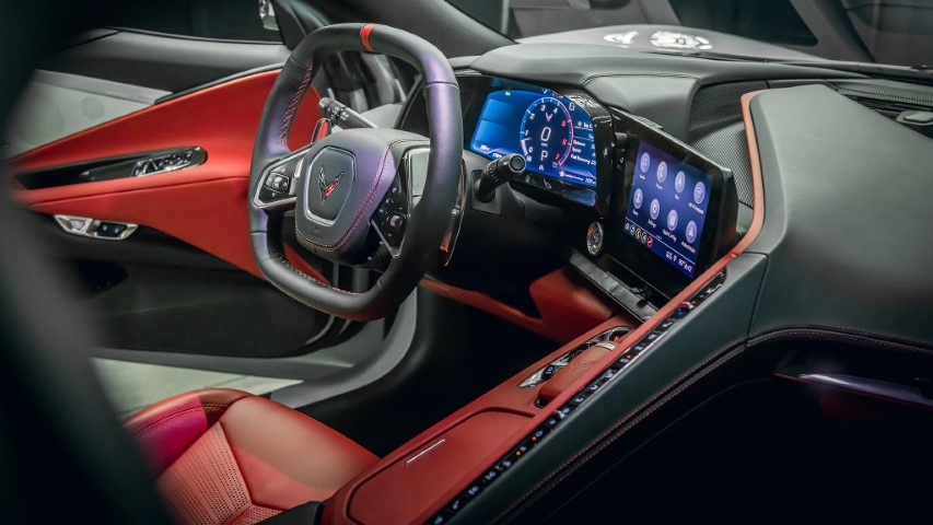 Infotainment System inside 2022 Chevrolet Corvette.