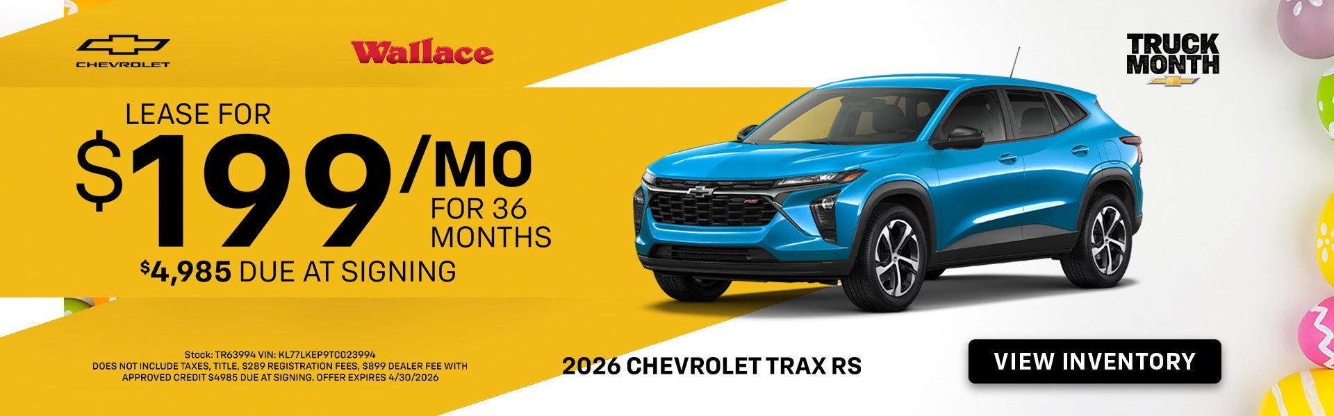 Chevy Trax Special Offer