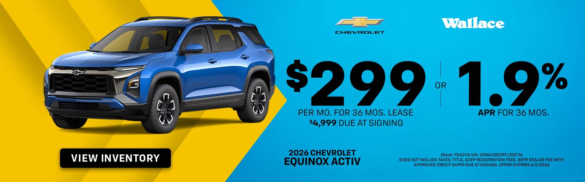 Chevy Equinox Special Offer